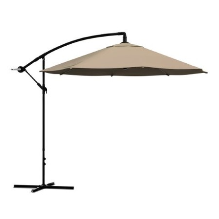 NATURE SPRING Nature Spring 10-Foot Offset Patio Umbrella, Sand 605293ZYI